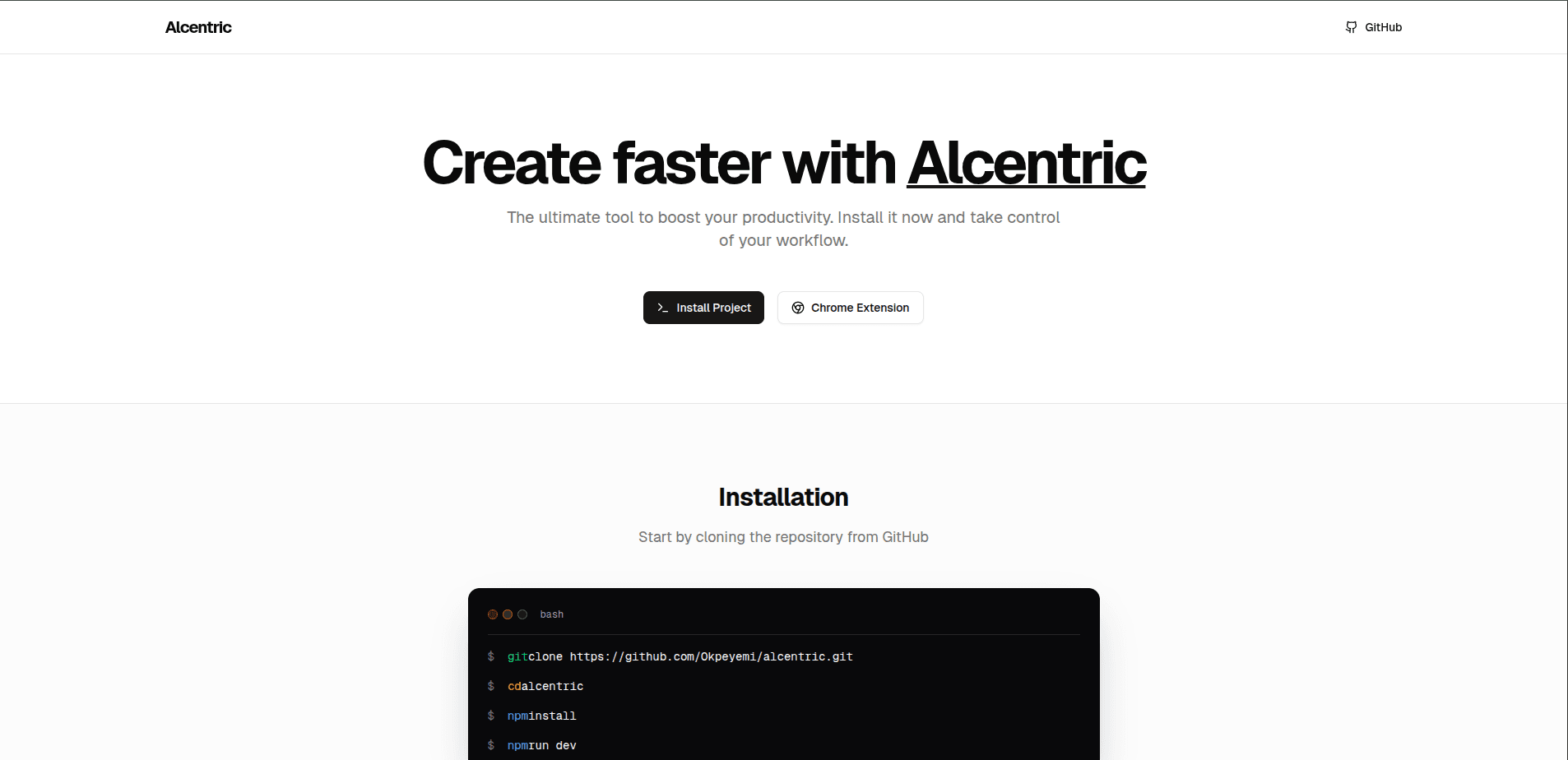 Alcentric